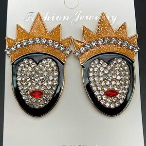 Evil Queen Rhinestones earrings